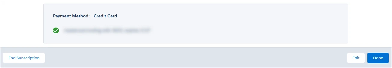 Click the End Subscription button.