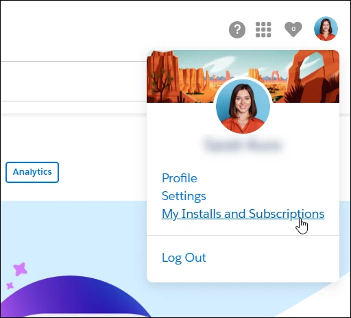 Select My Installs & Subscriptions