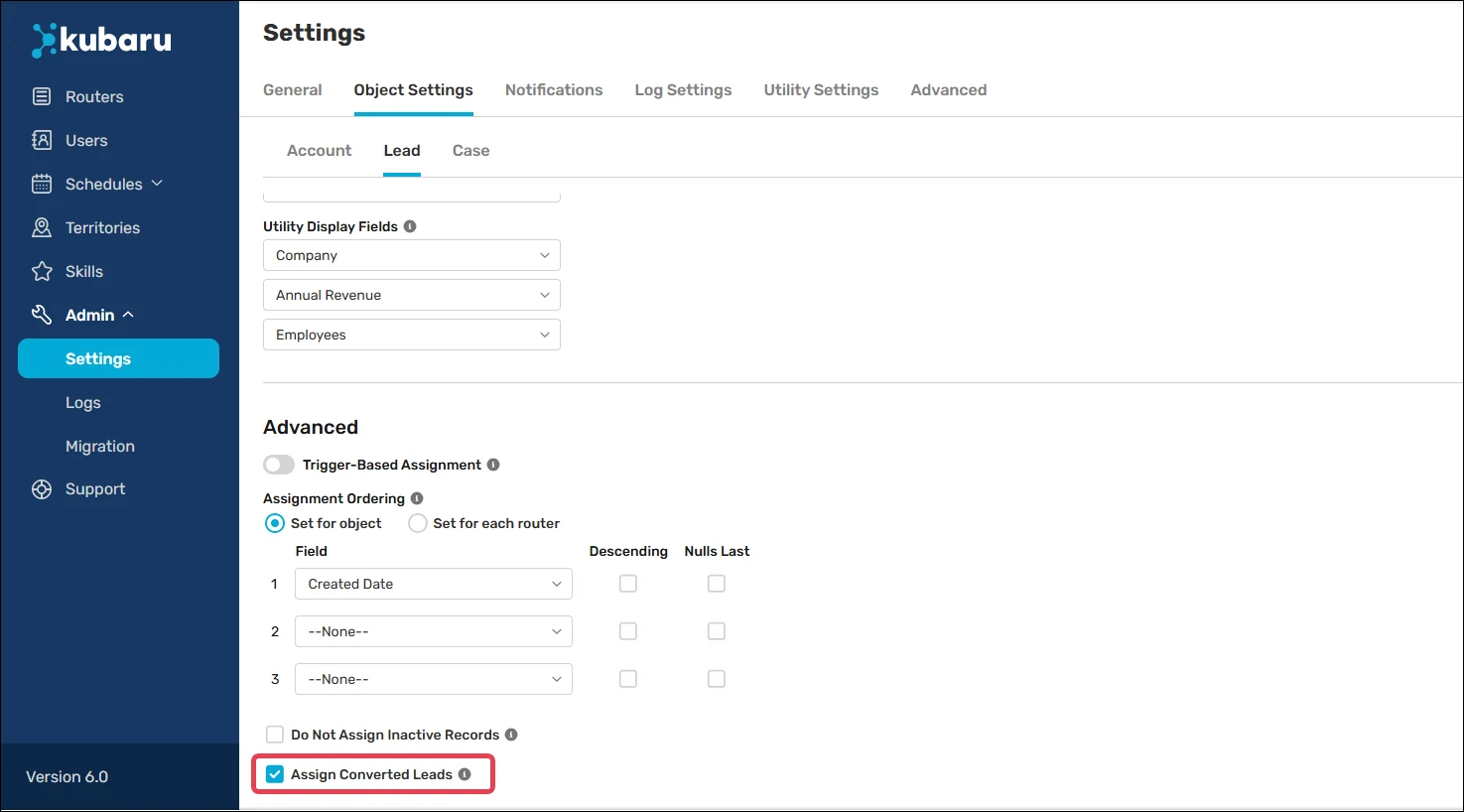 Enable the "Assign Converted Leads" feature in the object settings.