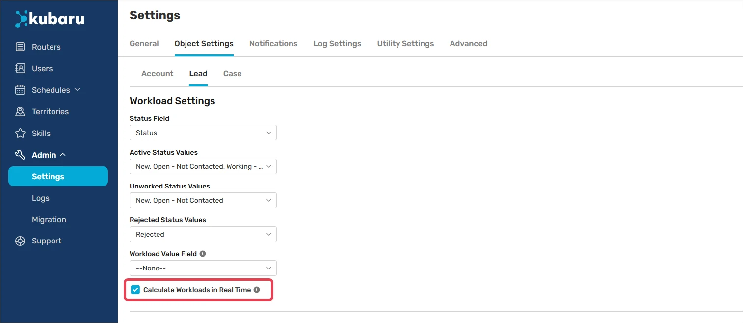 Enable "Calculate Workloads in Real Time" from the object settings.