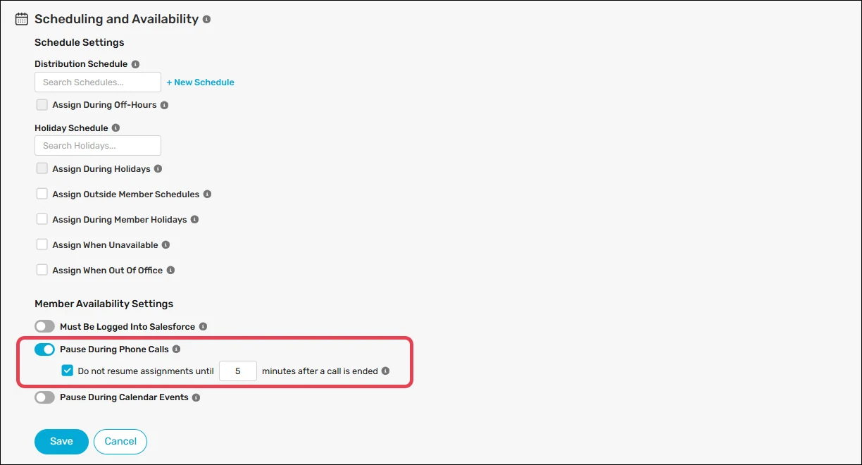 Enable the "Pause During Phone Calls" feature.