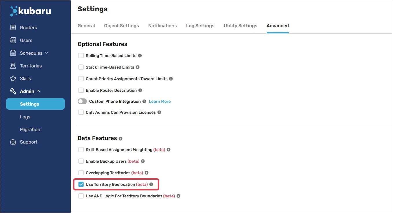 Enable "Use Territory Geolocation".