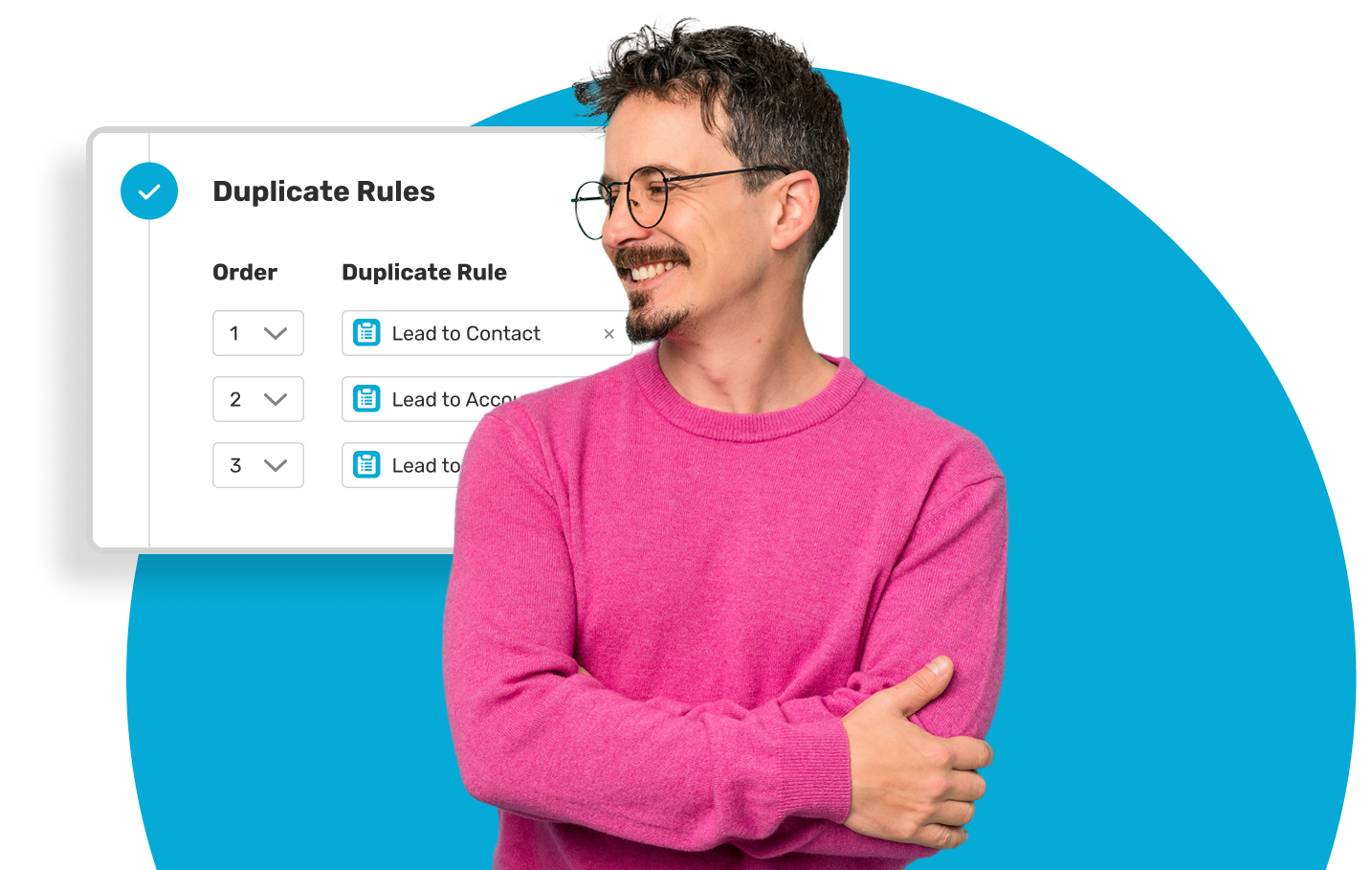 User configuring Kubaru duplicate matching rules to ensure duplicate records are assigned to the same user.