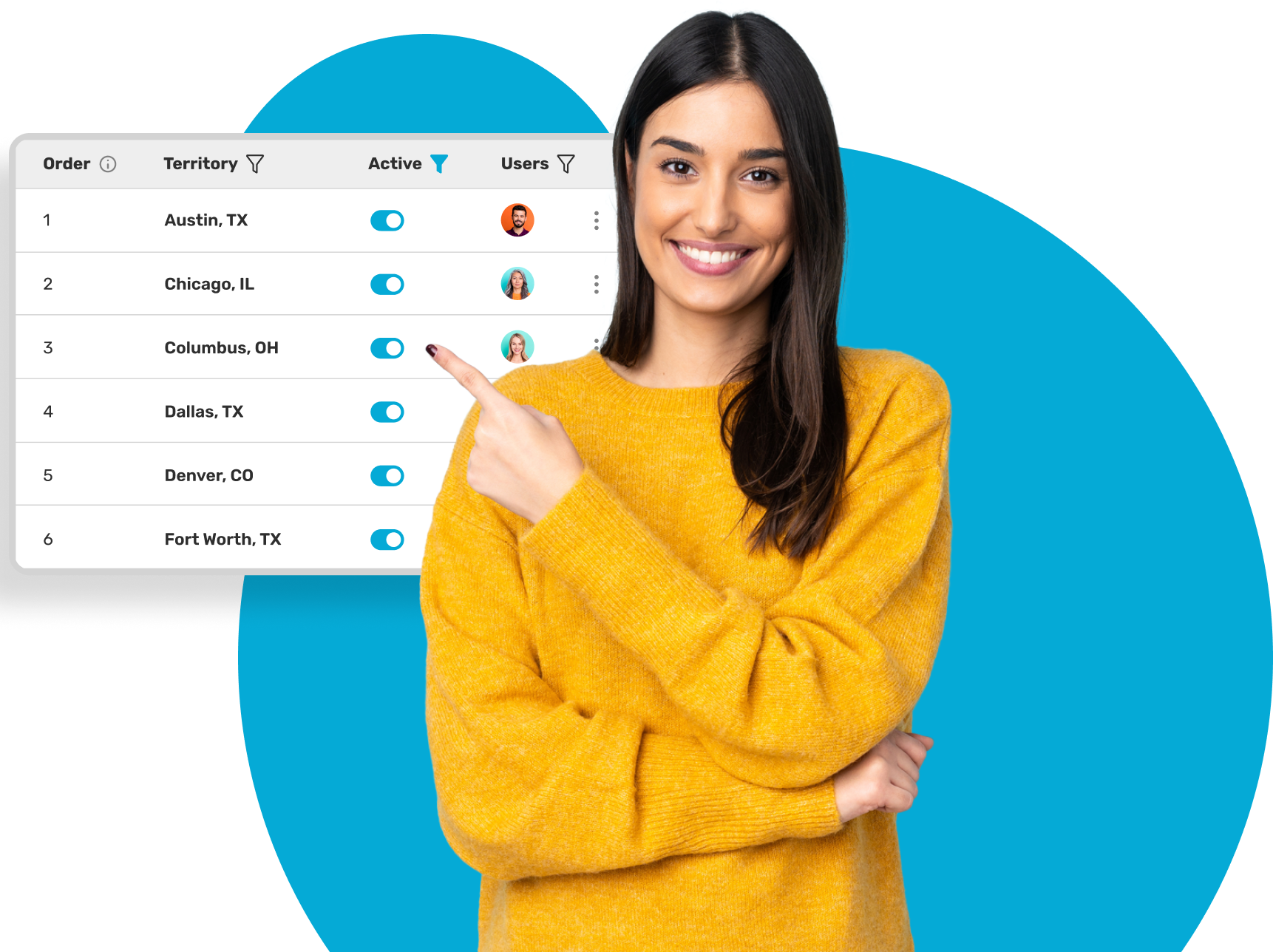 User defining geographical boundaries within Kubaru for Salesforce territory management.